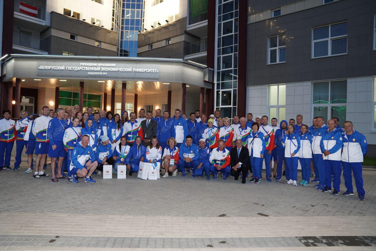 Минск-2019. В деревне атлетов чествовали медалистов седьмого соревновательного дня