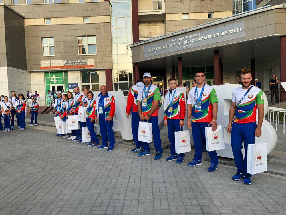 Минск-2019. В Деревне атлетов чествовали медалистов соревновательного дня