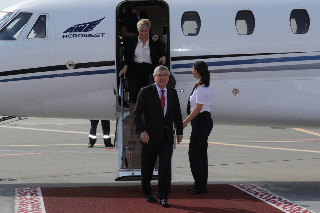 Глава Международного олимпийского комитета Томас Бах прибыл с визитом в Минск