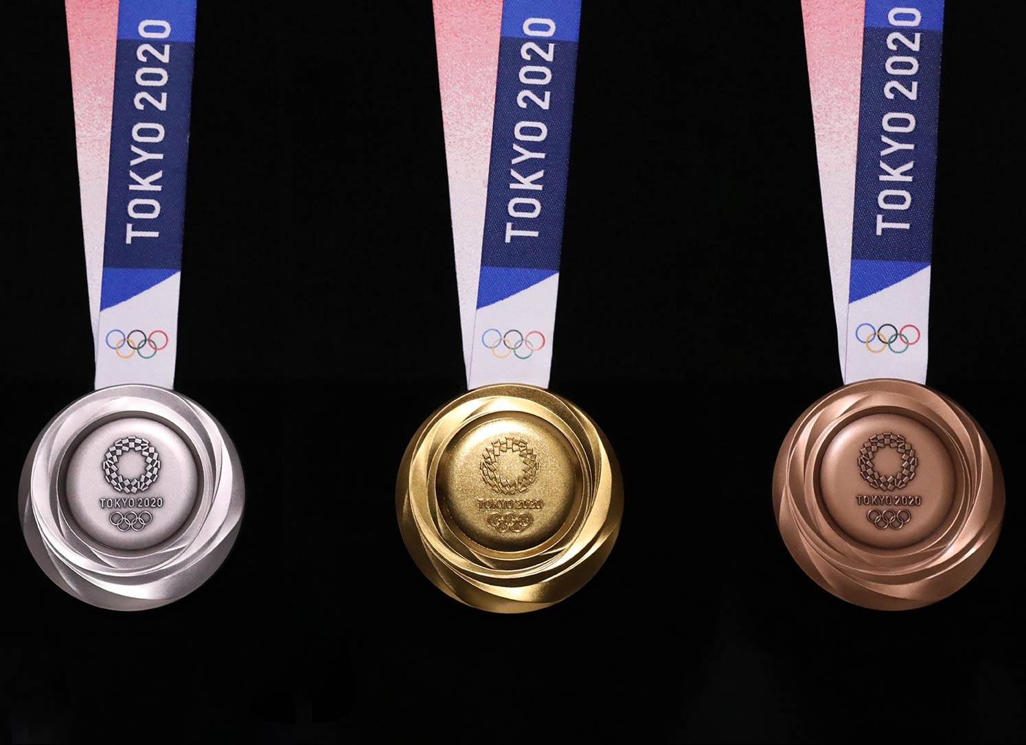 The Tokyo 2020 Olympic medal design has been unveiled
