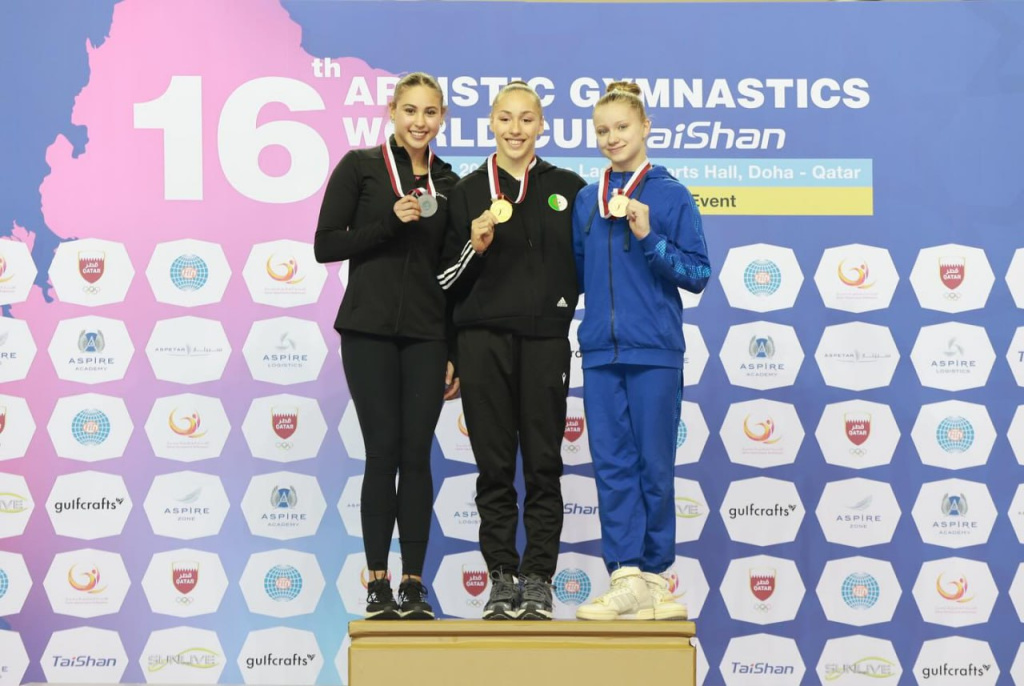 Alena Tsitavets clinches bronze at FIG World Cup 2024 in Doha