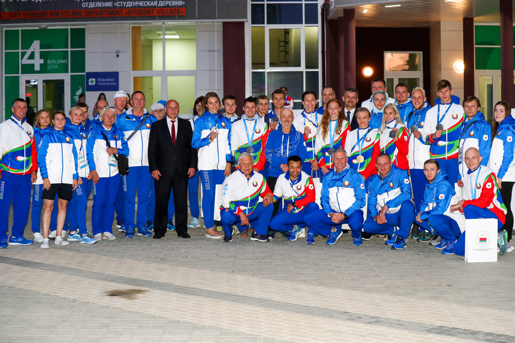 Минск-2019. В Деревне атлетов чествовали медалистов восьмого соревновательного дня Минск-2019. В Деревне атлетов чествовали медалистов восьмого соревновательного дня