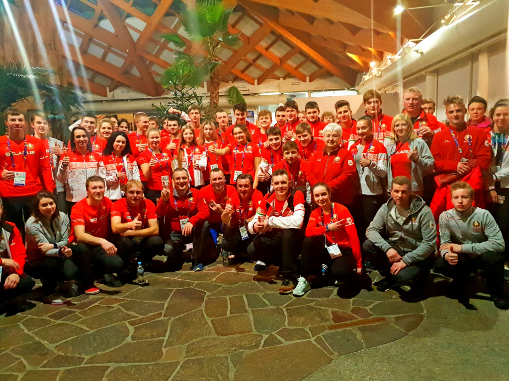 16 февраля белорусская спортивная делегация возвращается из Сараево 16 февраля белорусская спортивная делегация возвращается из Сараево