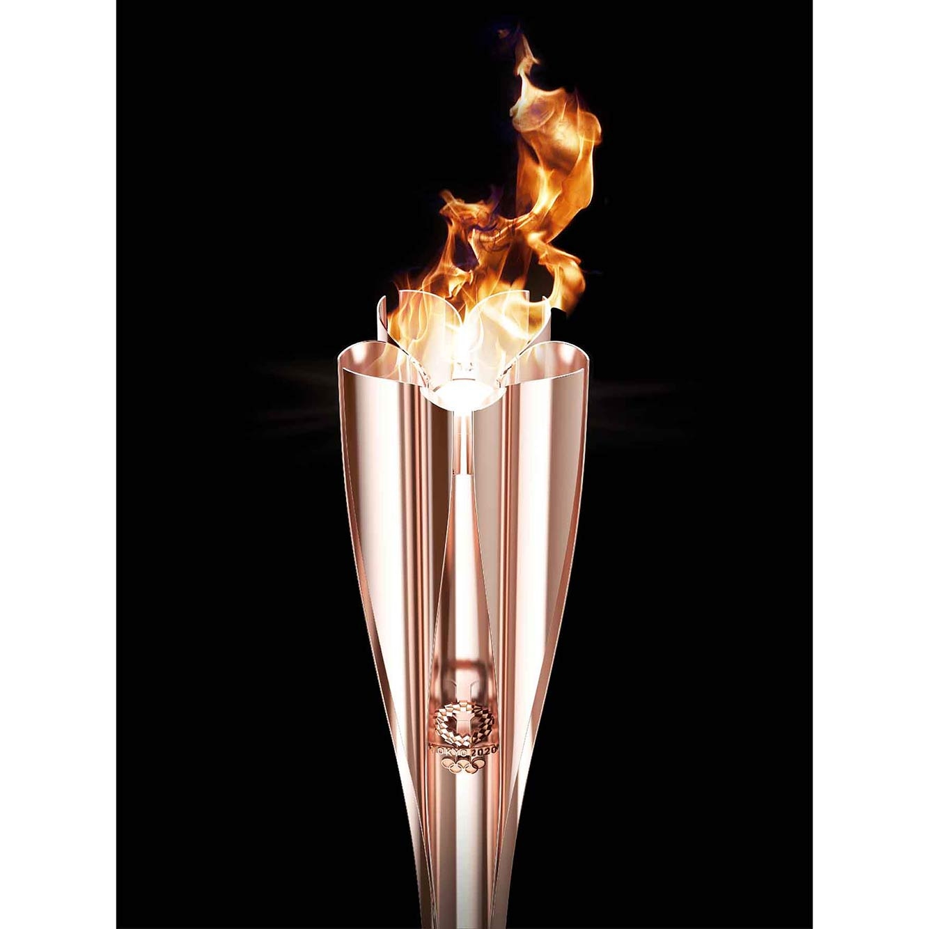 Tokyo 2020 Unveils Olympic Torch and Torch Relay Emblem.