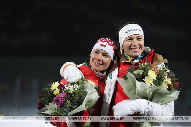 Олимпийских чемпионок Домрачеву и Скардино проводили из большого спорта