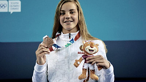ЮОИ-2018. Анастасия Шкурдай завоевала бронзовую награду на стометровке баттерфляем