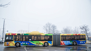Автобусы с символикой Евроигр начали курсировать по Минску