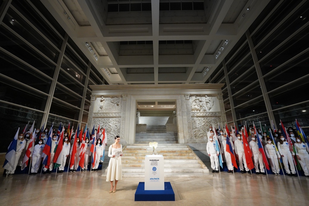 В Риме состоялась церемония «Пламя мира» к ЕЮОФ в Вуокатти