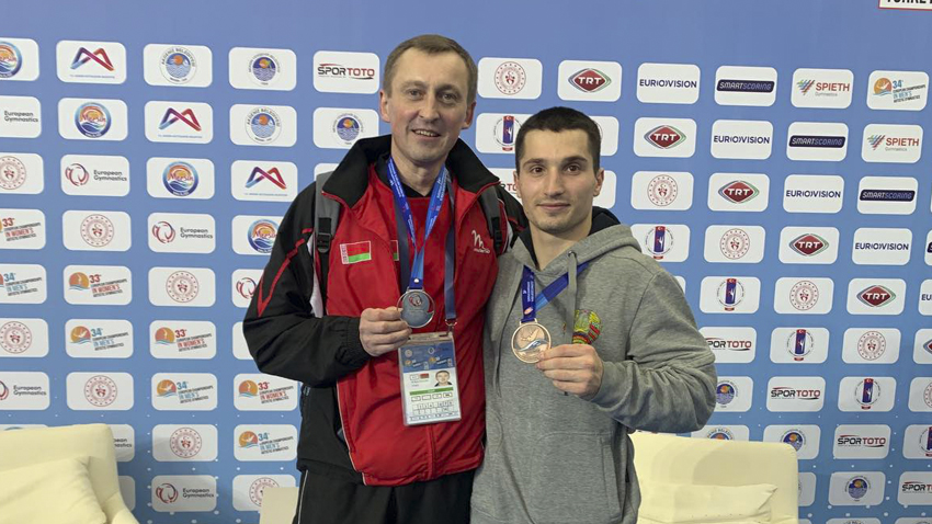 Две медали завоевал белорус Шарамков на ЧЕ по спортивной гимнастике