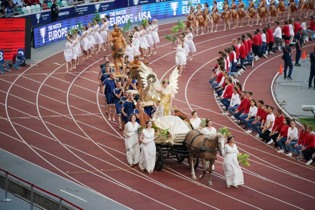 Match Europe v USA opening ceremony underway in Minsk 