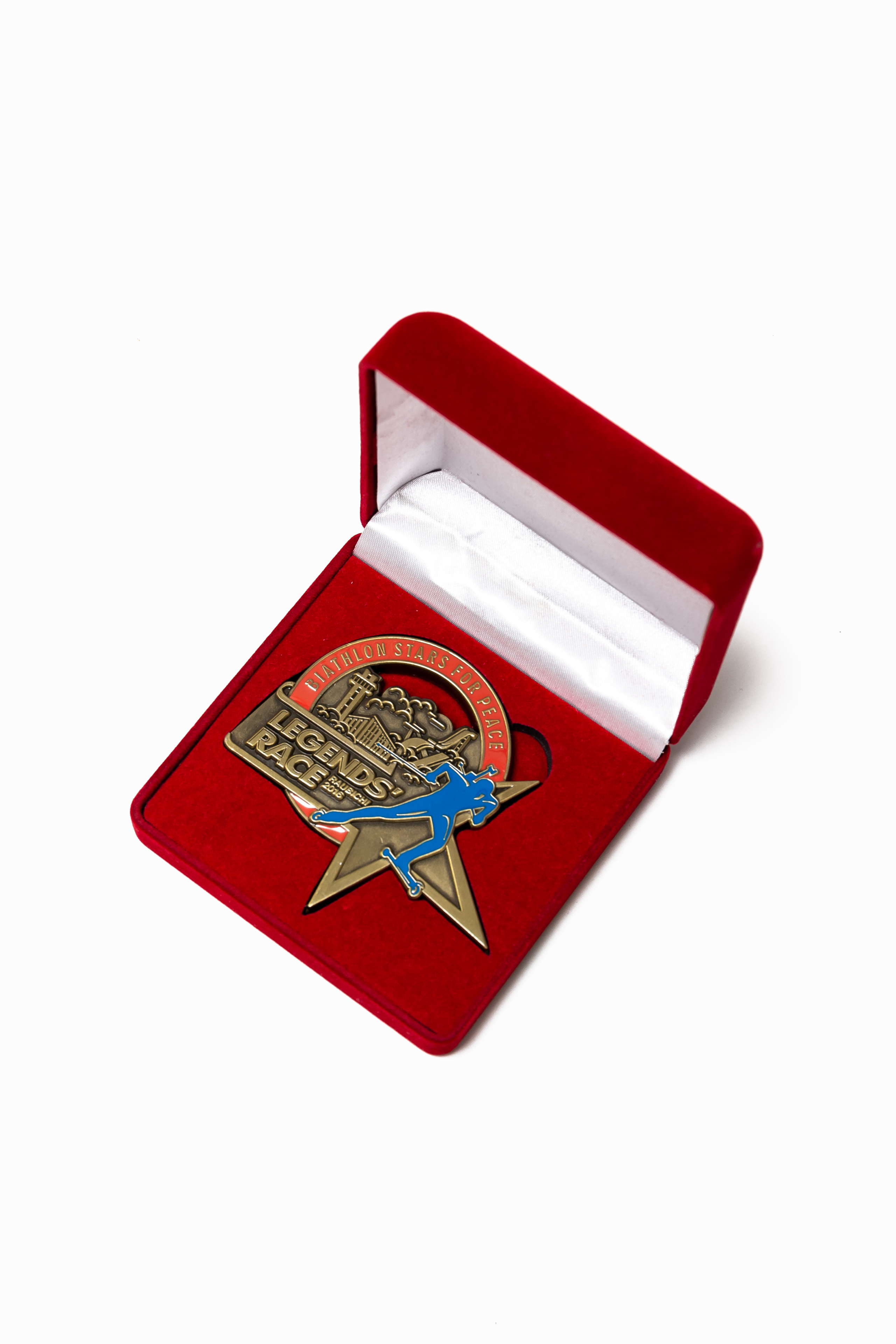 Медаль турніра чатырохразовай алімпійскай чэмпіёнкі Дар'і Домрачэвай (біатлон) "Гонка легенд-2016"
