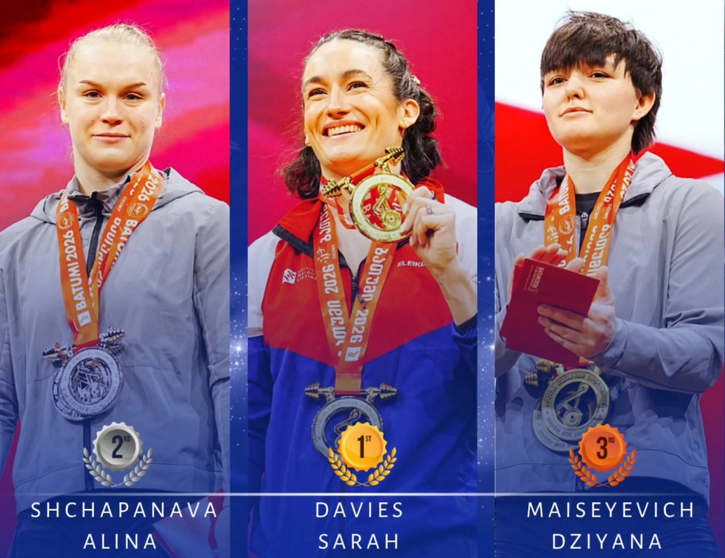 Belarus win silver, two bronzes at European Weightlifting Championships in Batumi