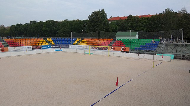 Национальный стадион для пляжного футбола открылся в Минске Национальный стадион для пляжного футбола открылся в Минске