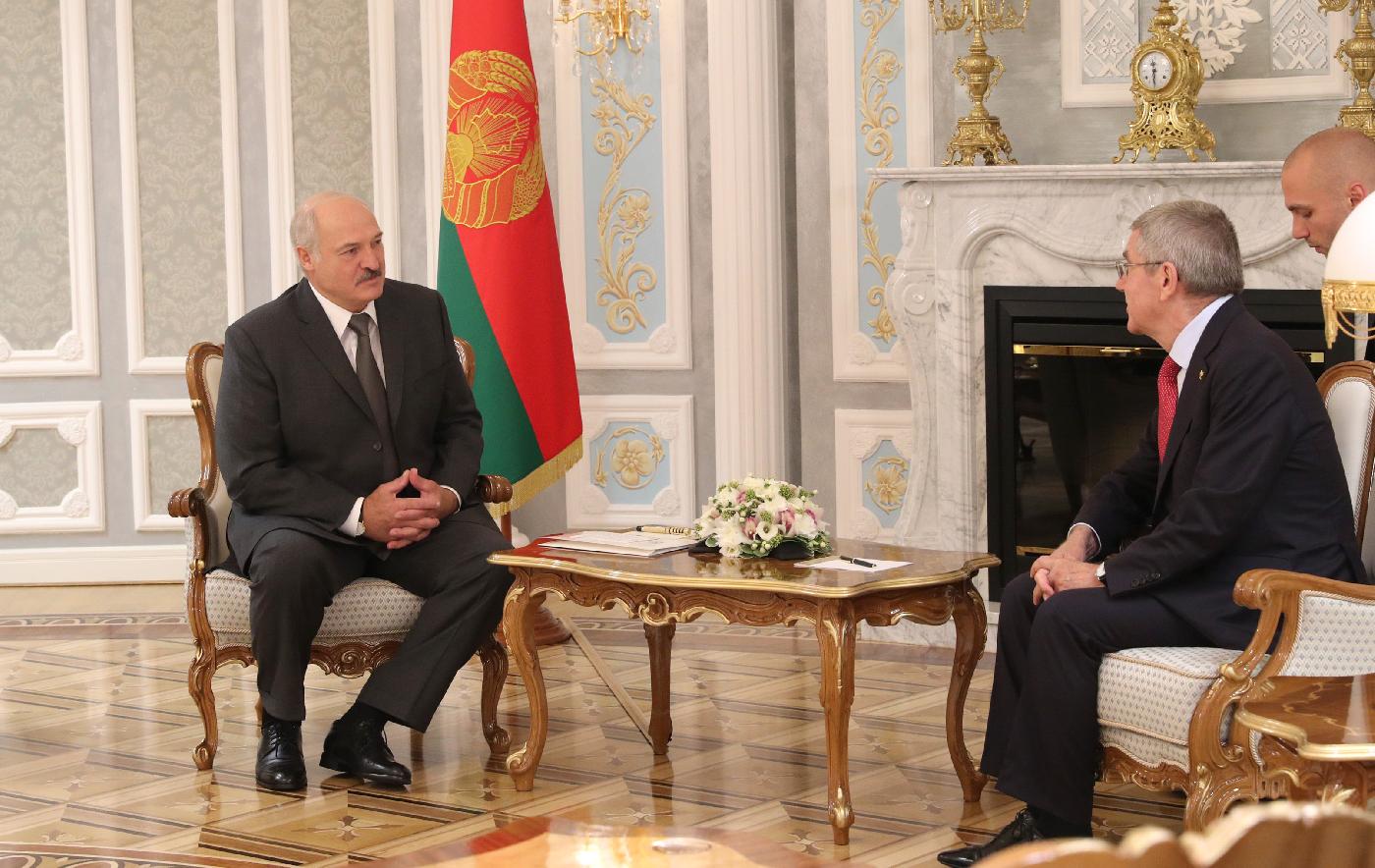 Лукашенко встретился с президентом Международного олимпийского комитета