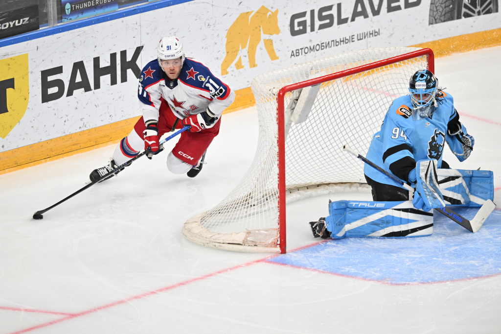 ХК "Динамо-Минск" взял реванш у ЦСКА в КХЛ 