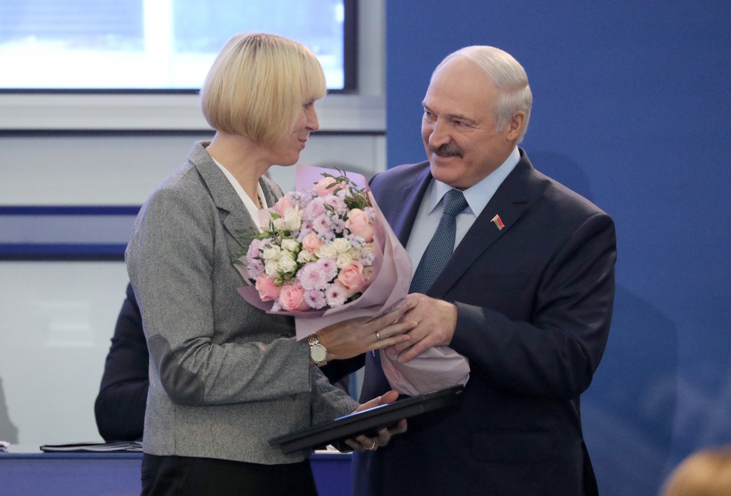 Карстен и Герасименя награждены почетным знаком НОК Беларуси