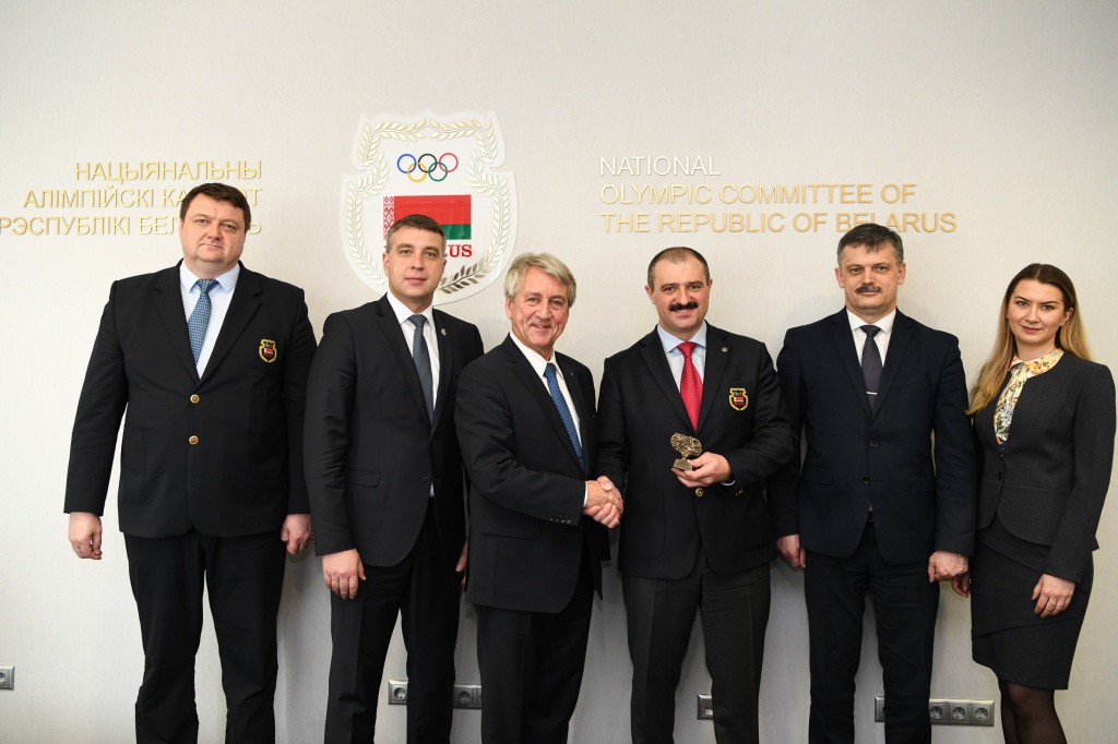 The Head of International Union of Modern Pentathlon Klaus Schormann visits Belarus