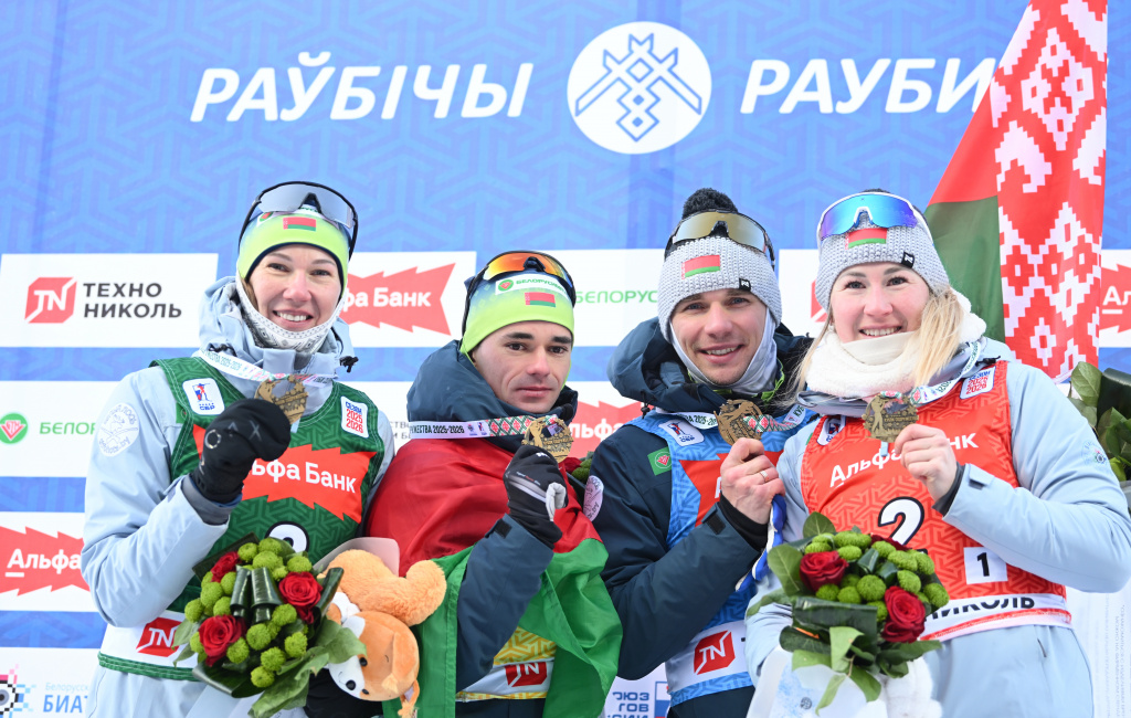 Viktor Lukashenko congratulates Belarus’ biathletes on Commonwealth Cup victories