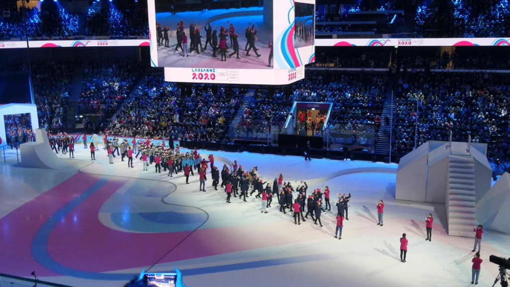 The opening ceremony of the III Winter Youth Olympic Games came off in Lausanne