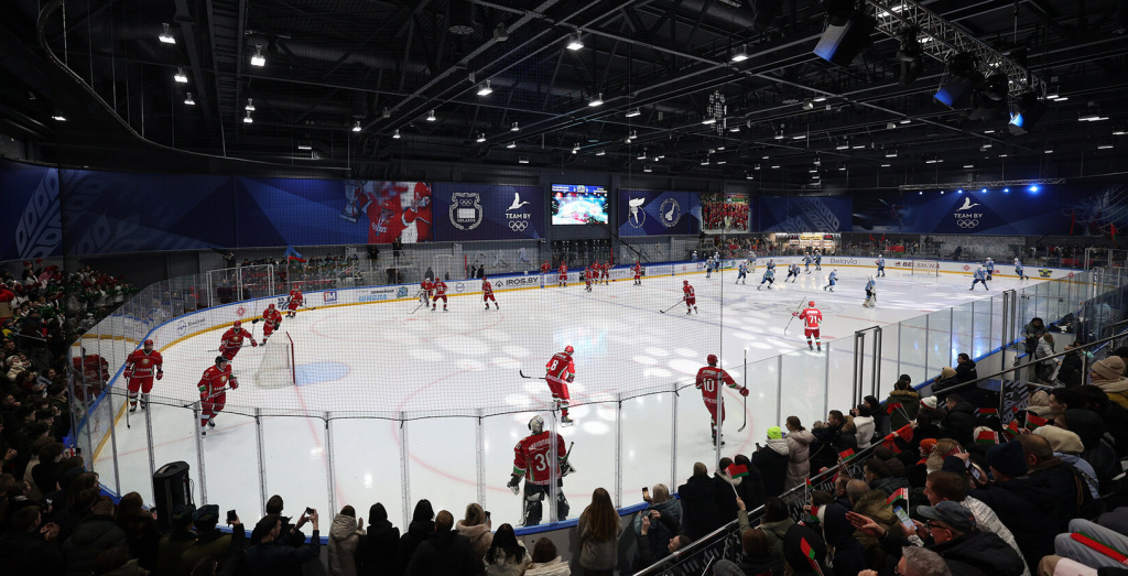 Хоккейная команда Президента Беларуси победила Витебскую область в РХЛ 