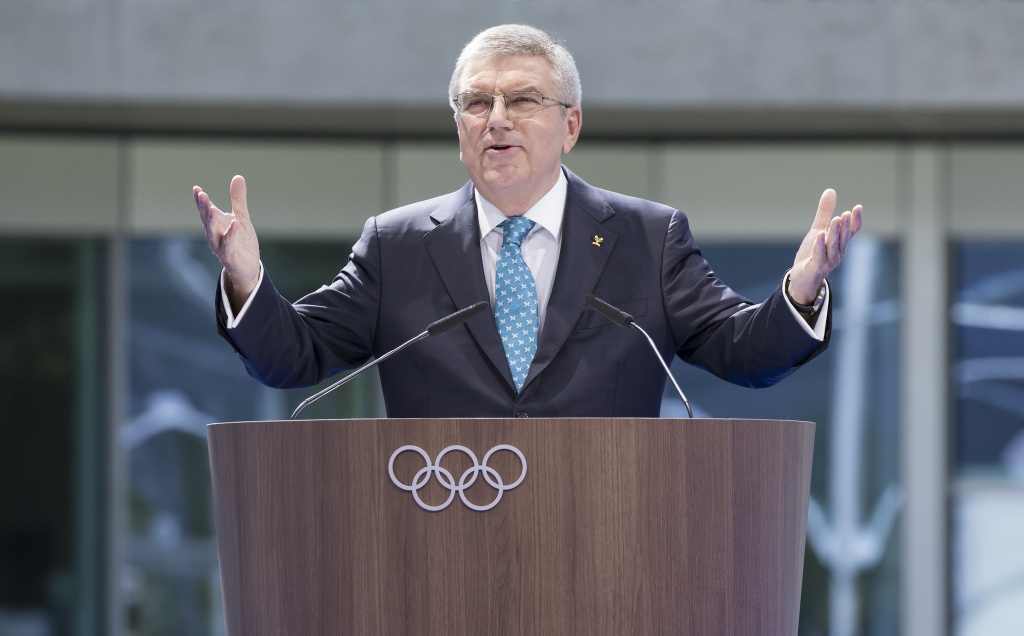 Президент МОК Томас Бах посетил деревню атлетов в Лозанне