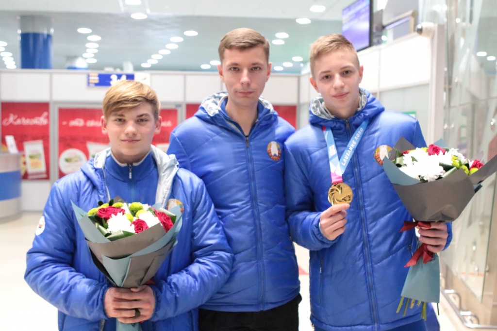 Belarusian delegation from the Winter Youth Olympic Games welcomed in Minsk