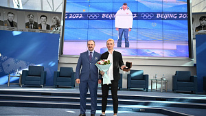 Anton Smolski, Hanna Huskova honored in NOC of Belarus 
