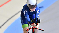 Angelina Shastak crowned European junior track cycling champion