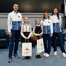 В НОК Беларуси состоялась встреча спортсменов с молодежью