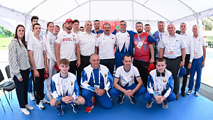 Президент НОК Беларуси встретился с атлетами по тайскому боксу в Витебске