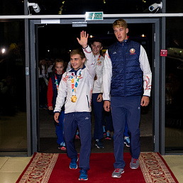 Возвращение белорусских спортсменов с III летних-ЮОИ 2018 Буэнос-Айрес