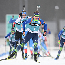 и Лазовский вошли в тройку лучших по итогам масс-старта на этапе Кубка Содружества 50