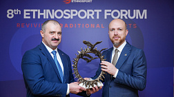 Глава НОК Беларуси Виктор Лукашенко встретился с Президентом Всемирной конфедерации этноспорта Билалом Эрдоганом