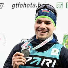 Дмитрий Лазовский стал вторым в гонке преследования на этапе Кубка Содружества в Раубичах 50
