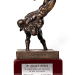 Міні-скульптура "Барцы" на 70-годдзе трохразовага алімпійскага чэмпіёна А.В. Мядзведзя (барацьба вольная)